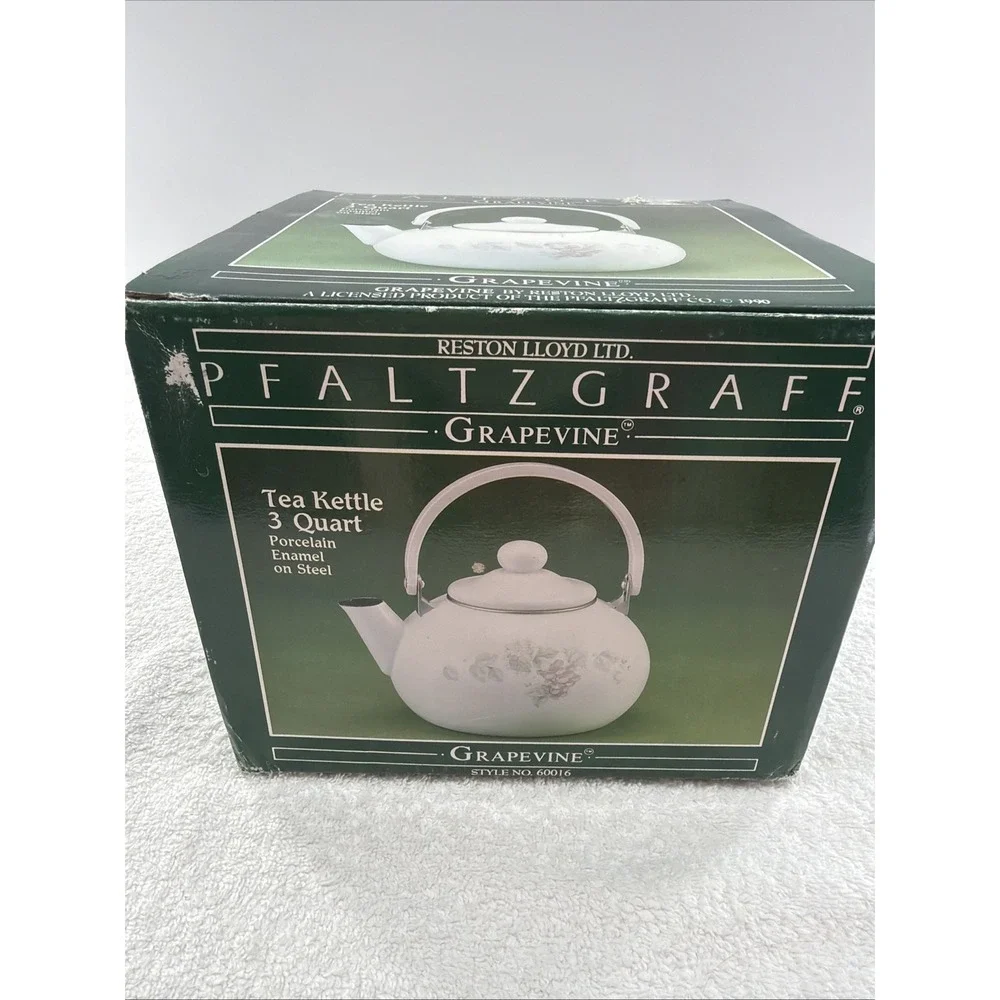 PFALTZGRAFF Grapevine Tea Kettle NEW in BOX! 3 Quart Style 60016